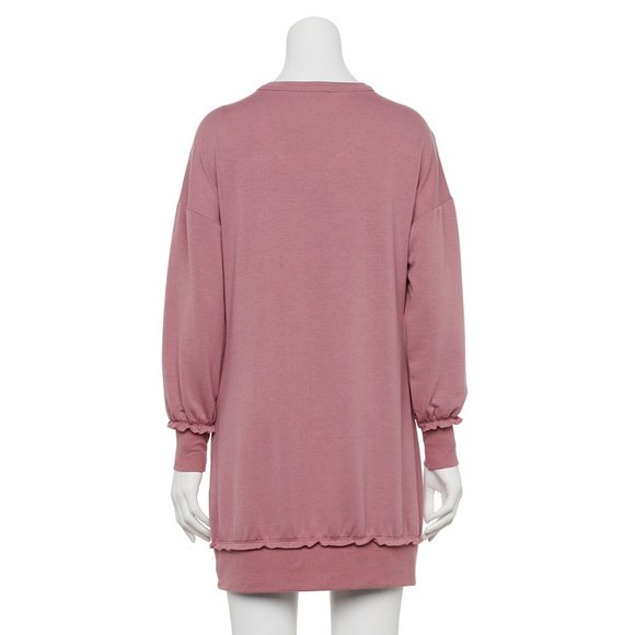 Lily Rose Other - Comfy Blush PJ Sweatshirt Dress NWOT